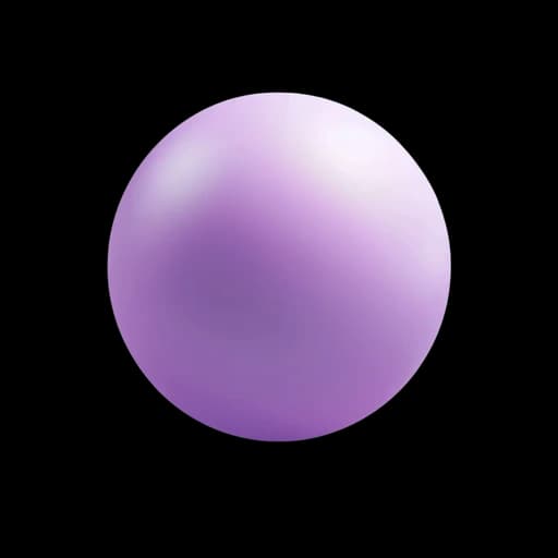 Objet 3D décoratif - Sphère violette en lévitation